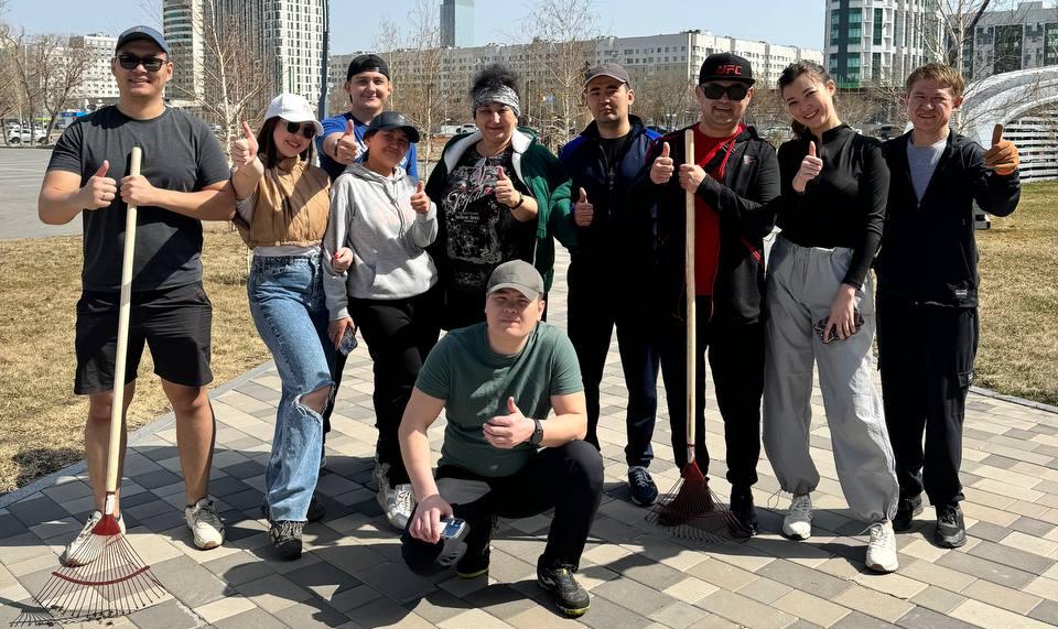 On April 20 of this year, employees of the RSE «Olympic training center by types of wrestling» held another cleanup day