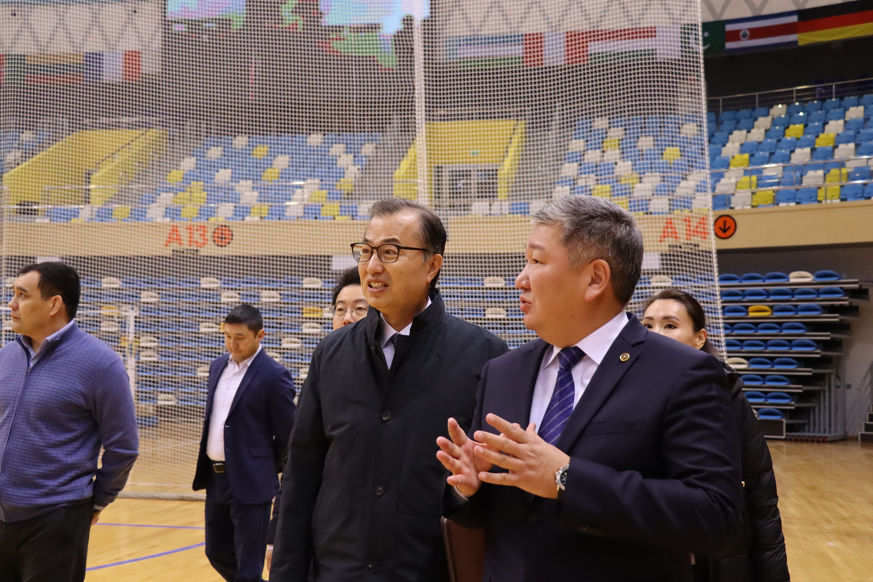 Чрезвычайный и Полномочный посол Республики Кореи в РК Чжо Тэ-ик посетил  Дворец единоборств имени Жаксылыка Ушкемпирова