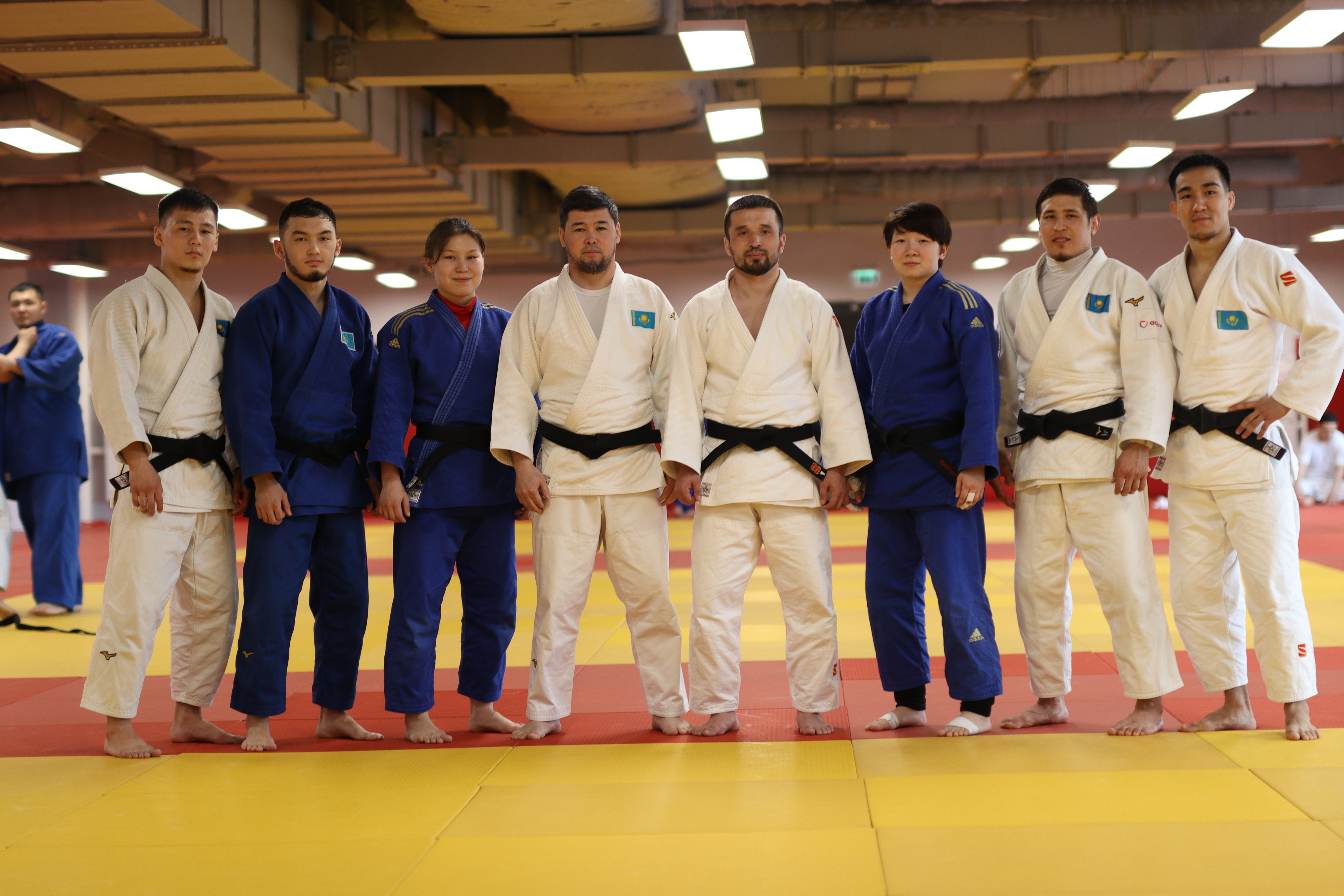 Тренировочный процесс Национальной сборной команды Казахстана по дзюдо